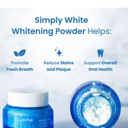 Lumifye Teeth Whitening Brightening Powder Reduce Tooth Stains Yellow